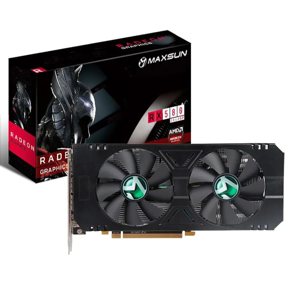 Maxsun Graphic Card AMD Radeon RX 580 8GB 2048SP Maxsun Graphic Card AMD Radeon RX 580 8GB 2048SP